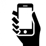 Hand and phone icon