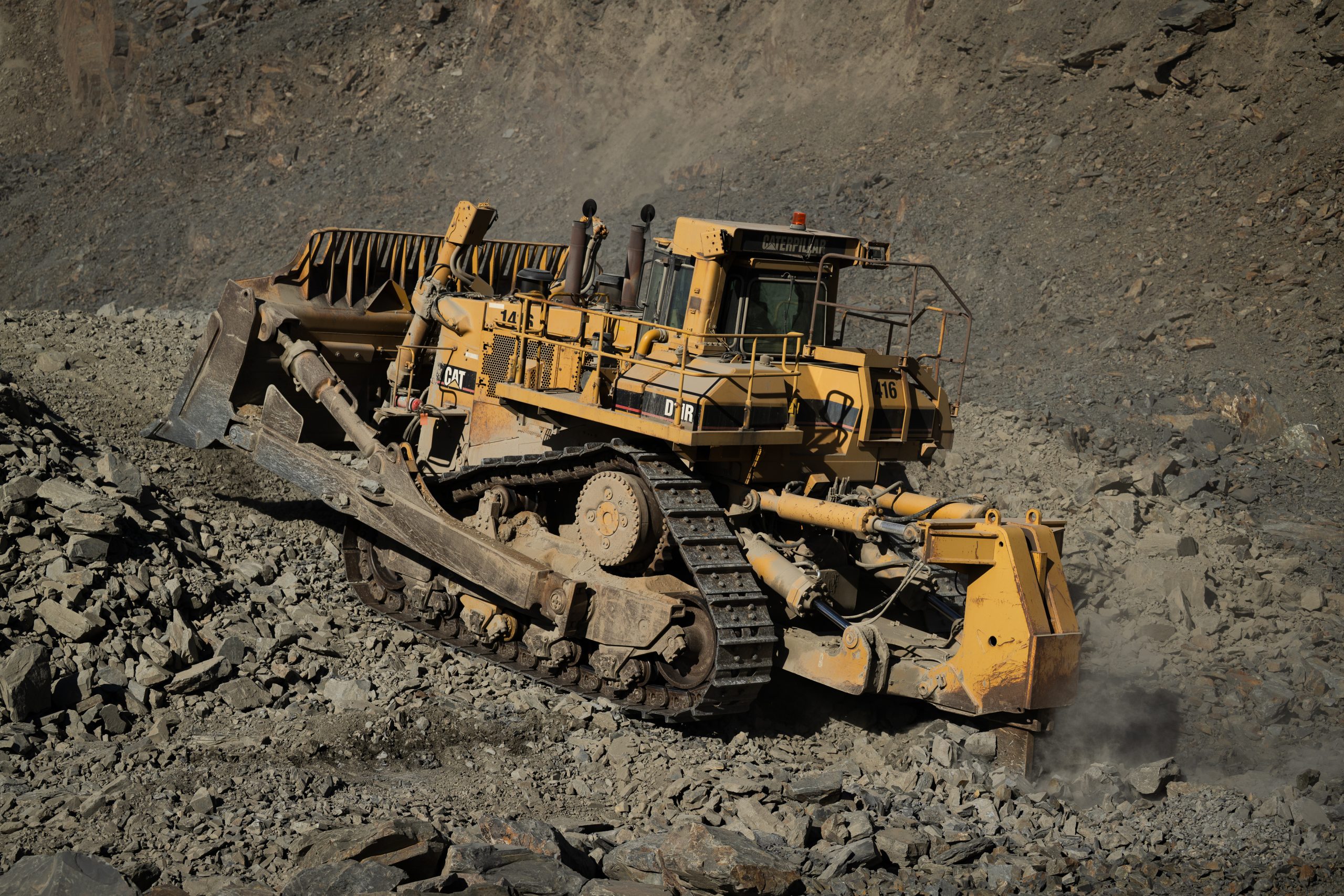 Cat D10R Dozer in a quarry